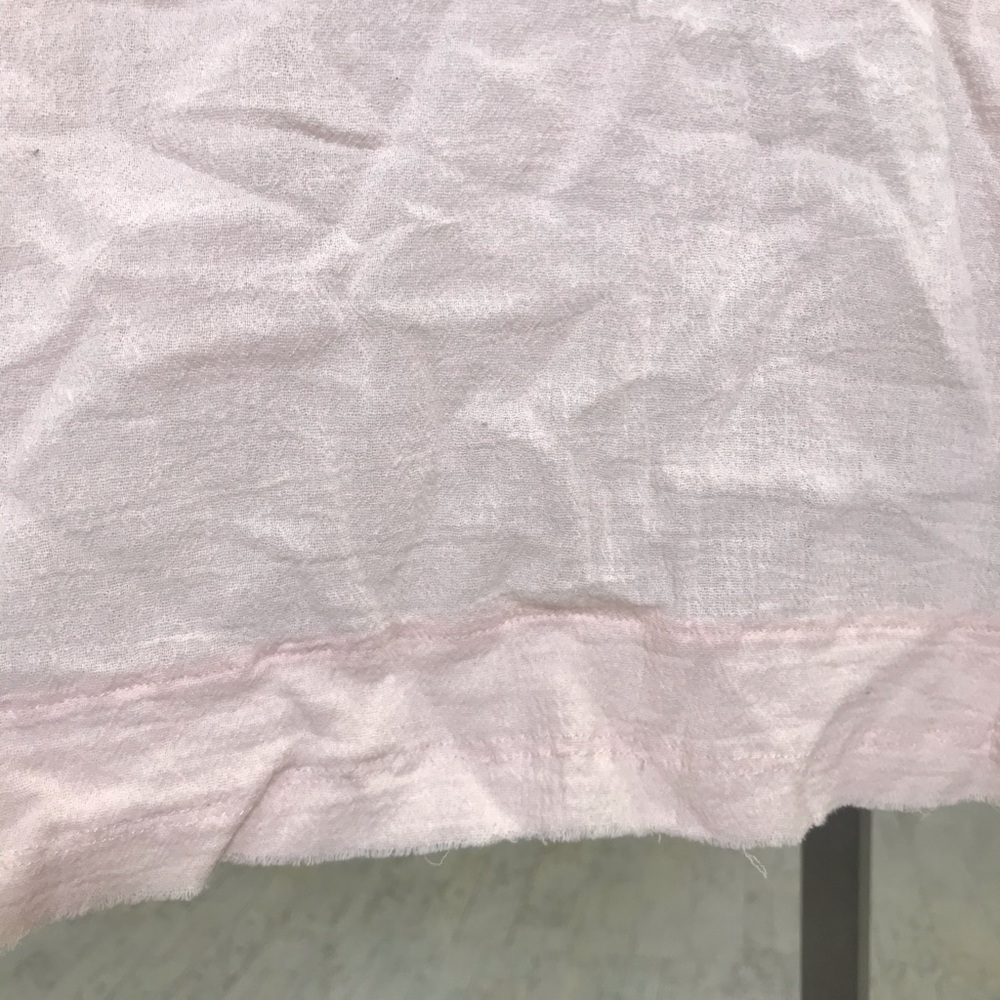 ATM Frayed Hem Gauze V-Neck Dress - Picture 2 of 9